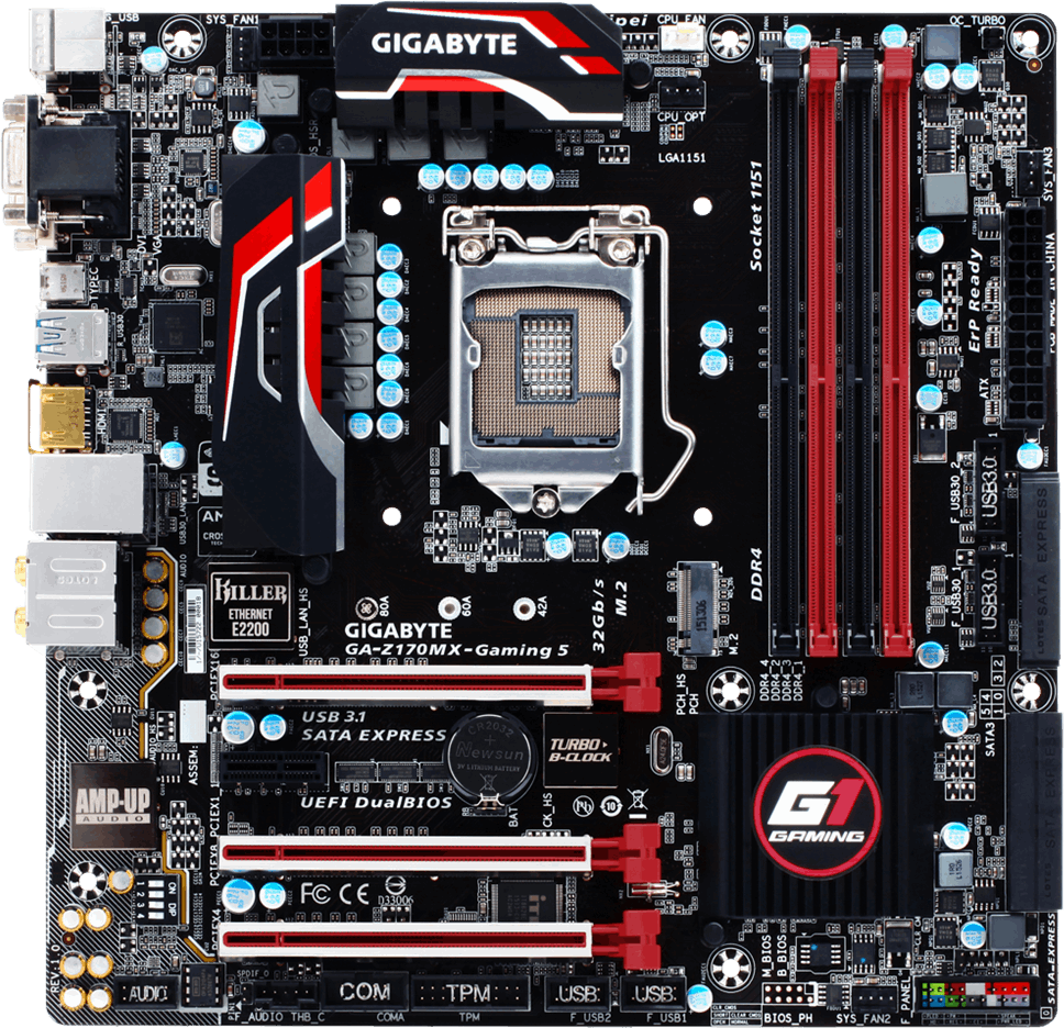 Gigabyte GA-Z170MX-Gaming 5 Rev. 1.0 - Motherboard Specifications